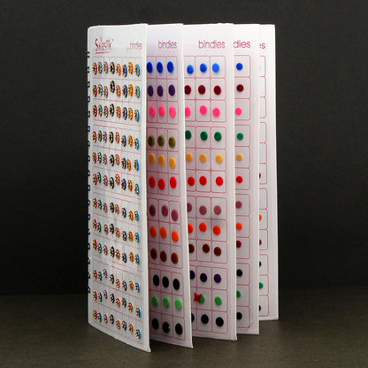 Assorted Color Velvet Bindi Book For Women & Girls- Total Pieces- 960