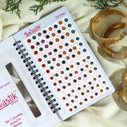 Assorted Color Velvet Bindi Book For Women & Girls- Total Pieces- 960