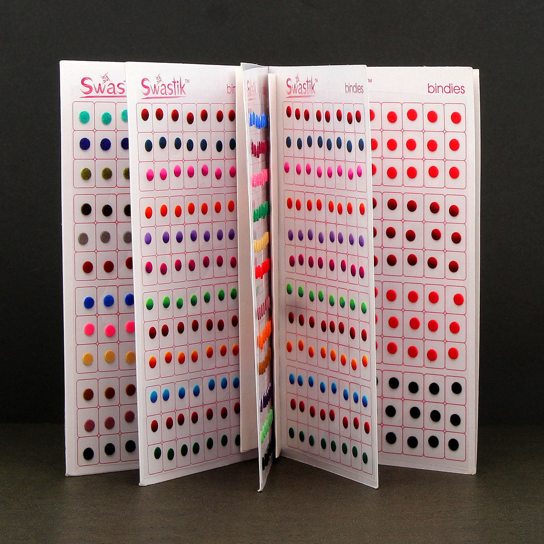Assorted Color Velvet Bindi Book For Women & Girls- Total Pieces- 960