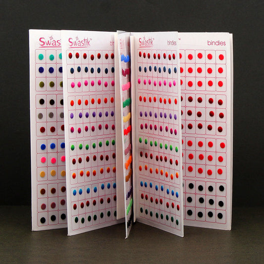 Assorted Color Velvet Bindi Book For Women & Girls- Total Pieces- 960
