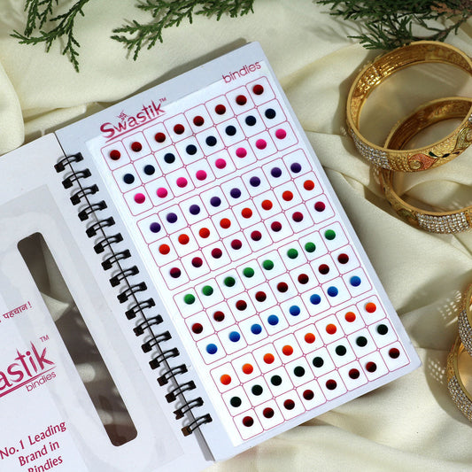 Assorted Color Velvet Bindi Book For Women & Girls- Total Pieces- 960