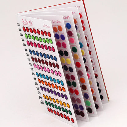 Assorted Color Velvet Bindi Book For Women & Girls- Total Pieces- 960