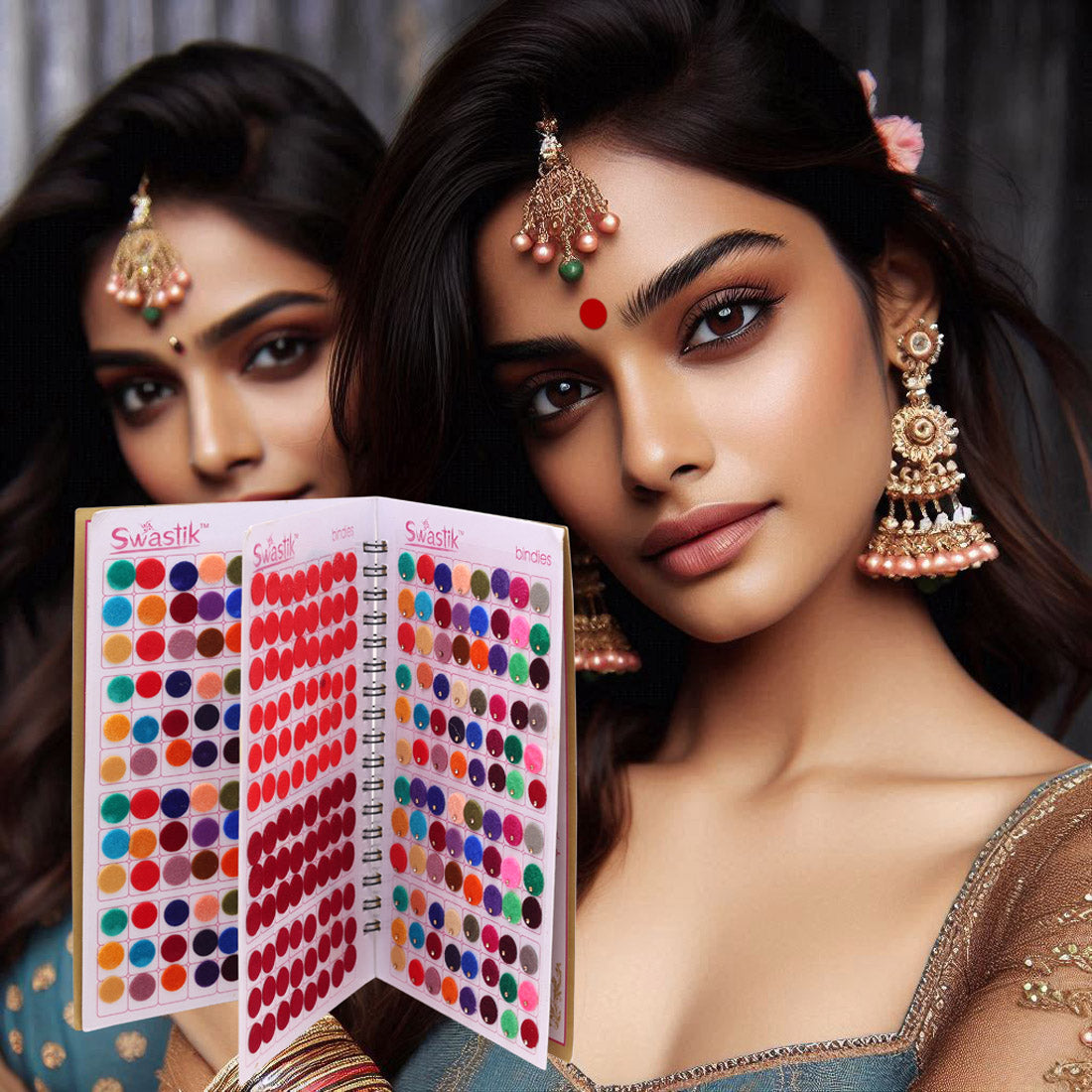 Assorted Color Bindi Book For Women & Girls- Total Pieces- 576 (BND264CMB)