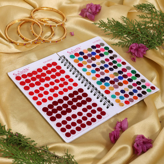 Assorted Color Bindi Book For Women & Girls- Total Pieces- 576 (BND264CMB)