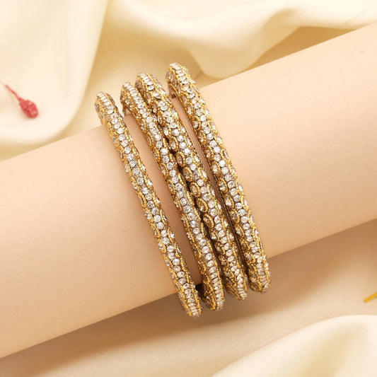 Elegant Gold Color Traditional Women Design Fashion Bangles