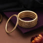 Charming Gold Color Classic Bridal Look Handcrafted Fashion Bangle