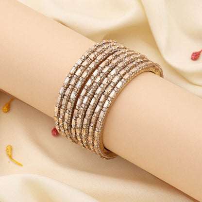 Royal Gold Color Polished Handcrafted Elegant Design Fashion Bangle