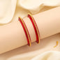 Red Color Traditional Bridal Ethnic Design Women’S Fashion Bangle