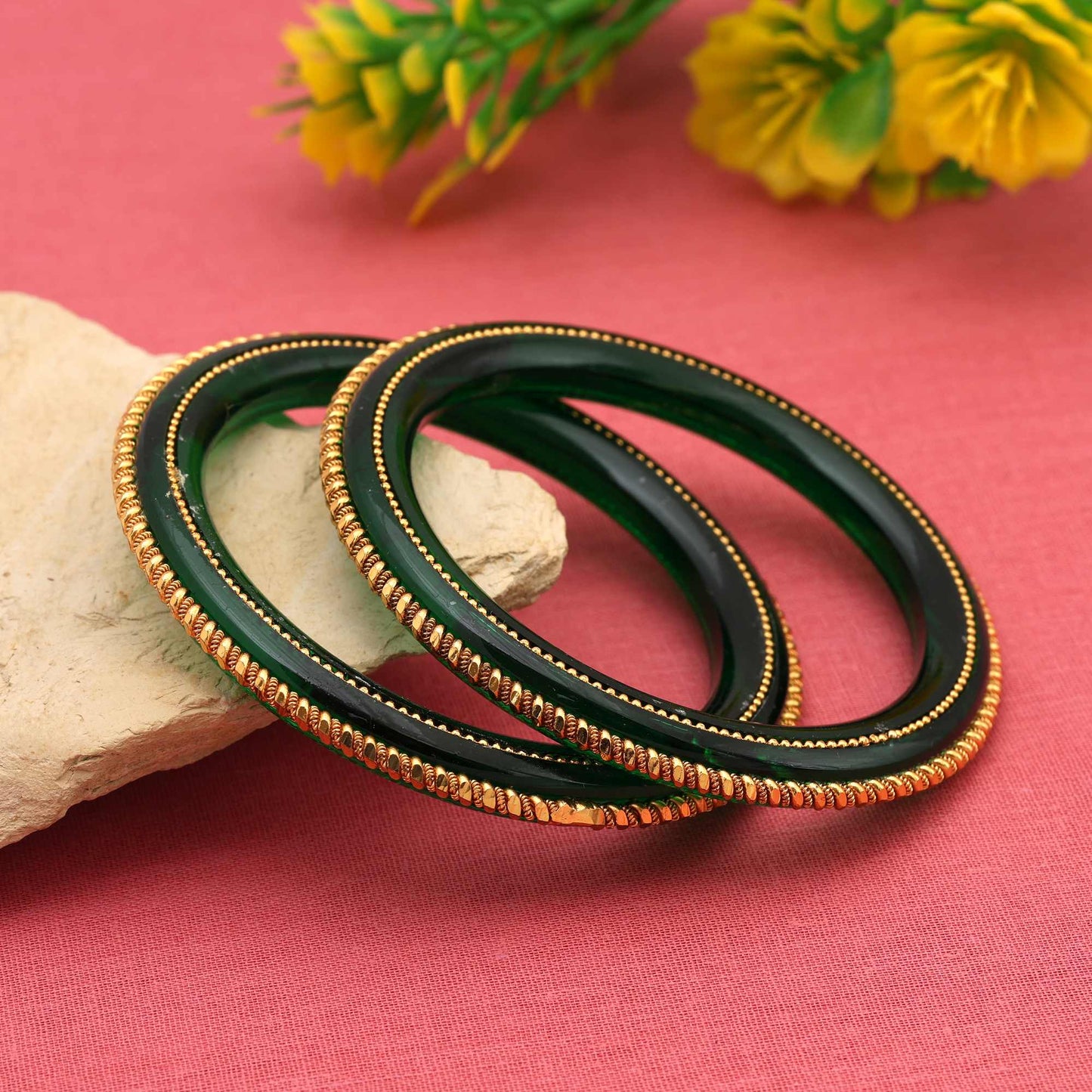 Green Color Elegant Handcrafted Festival Wear Designer Fashion Bangle