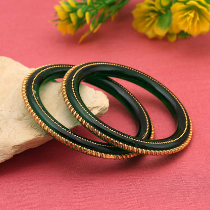 Green Color Elegant Handcrafted Festival Wear Designer Fashion Bangle