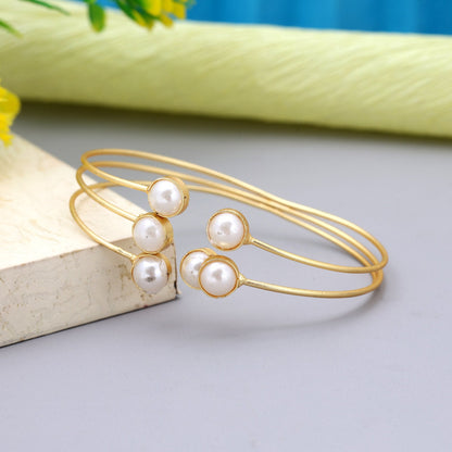 White Color Imitation Pearl Bracelet
