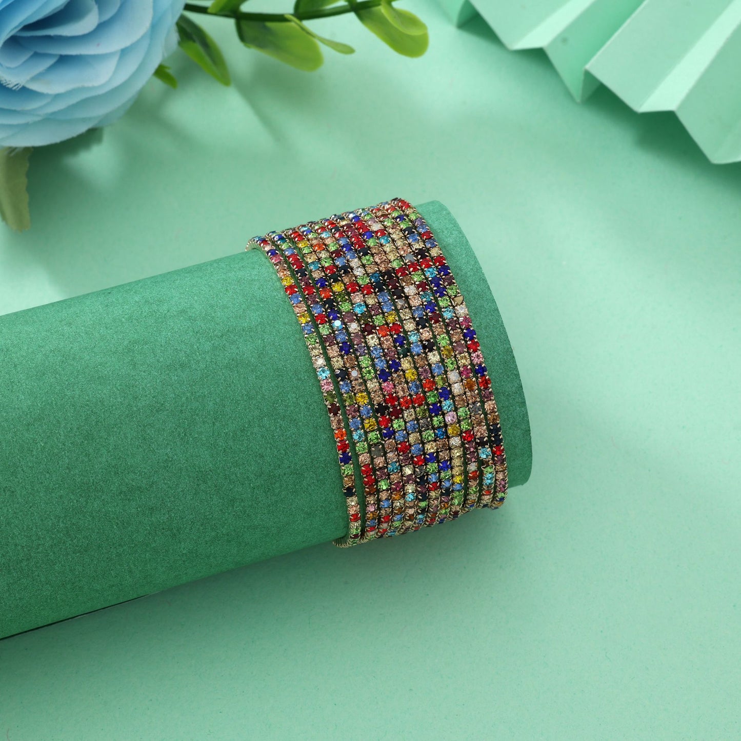 Multi Color Fashion Bracelet Chic Modern Party Wear Designer Jewelry Collection