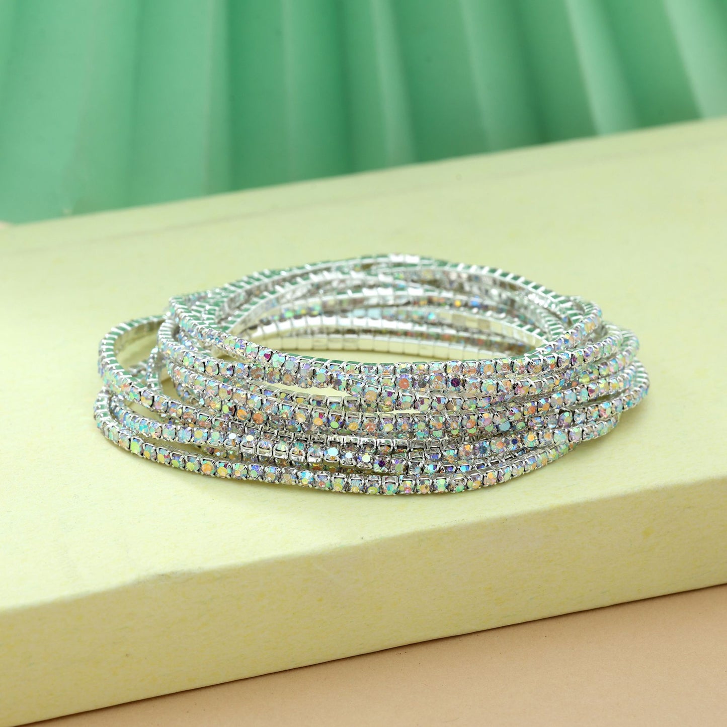 Regenbogenfarbenes Mode-Armband Lebendig Stilvoll Trendig Alltagsschmuck Design