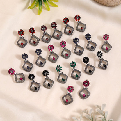 Elegant Assorted Color 11 Pairs Of Statement-Making Fashion Earrings Variety