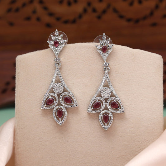 Elegant Rani Color Fashion Earrings
