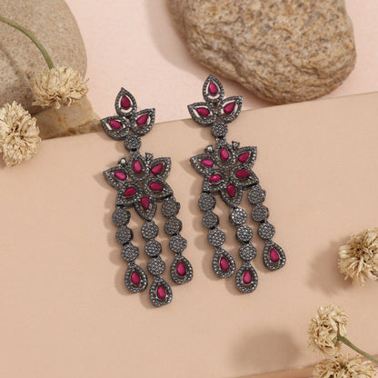 Royal Rani Color Fashion Earrings For Traditional Looks With Modern Touch