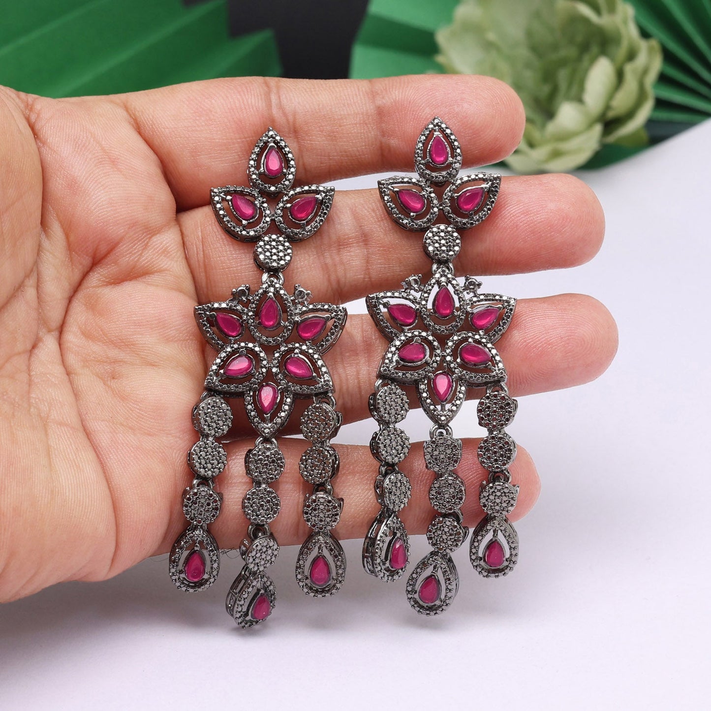 Royal Rani Color Fashion Earrings For Traditional Looks With Modern Touch