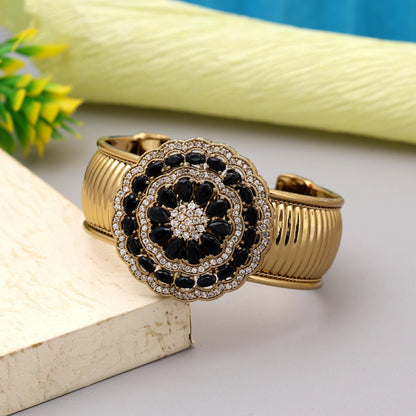 Black Color Openable American Diamond Bracelet