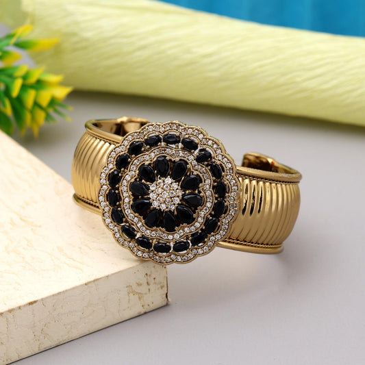 Black Color Openable American Diamond Bracelet