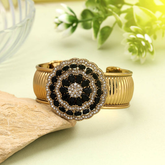 Black Color Openable American Diamond Bracelet