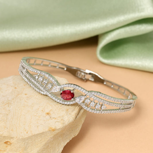 Rani Farbe Wunderschönes Designer Armband mit aufklappbaren amerikanischen Diamanten für Damen im Ethno-Stil