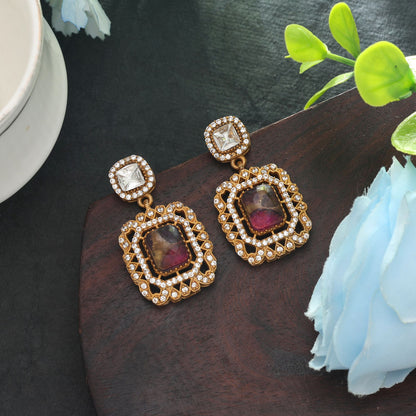 Rani Color American Diamond Ohrringe Elegante Brautschmuck Kollektion