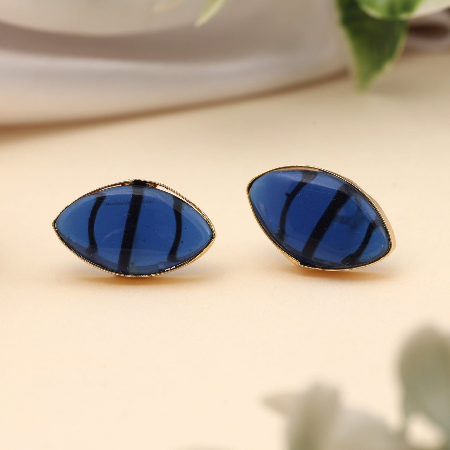 Beautiful Blue Color Amrapali Earrings For Women’S Traditional And Modern Look