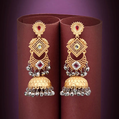 Rani Color Classic Designer Amrapali Earrings For Festive And Traditional Wear