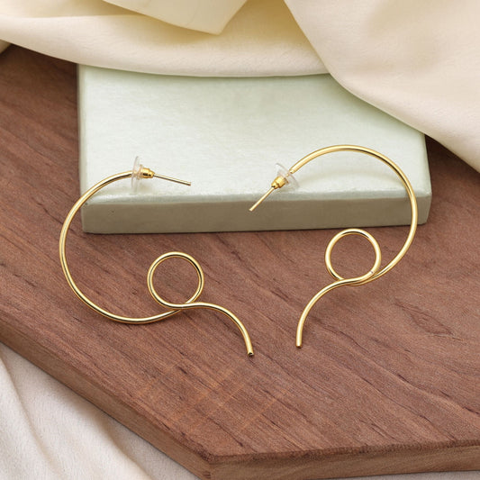 Gold Color Amrapali Earrings Offering Vintage Appeal With Traditional Elegance