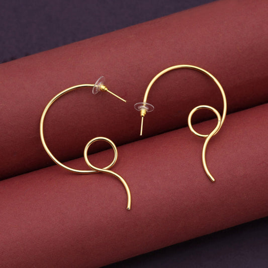 Gold Color Amrapali Earrings Offering Vintage Appeal With Traditional Elegance