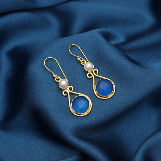Stylish Firozi Color Amrapali Earrings For Elegant Ethnic Traditional Occasion Wear Fashion