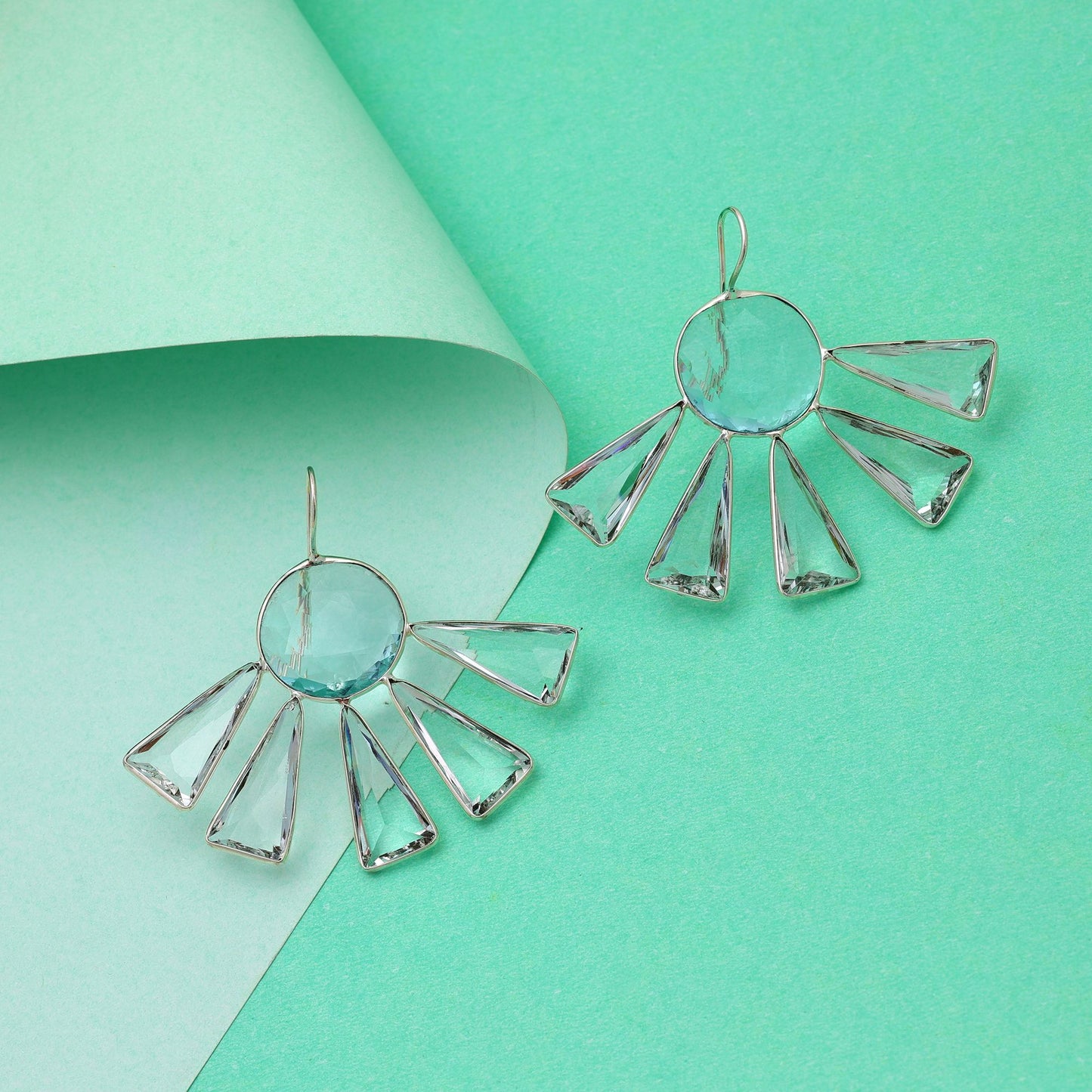 Stylish White Color Amrapali Earrings With Elegant Bridal Party Wear Jewelry Artwork