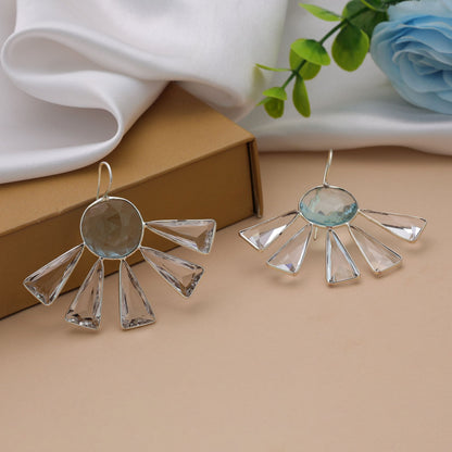 Stylish White Color Amrapali Earrings With Elegant Bridal Party Wear Jewelry Artwork