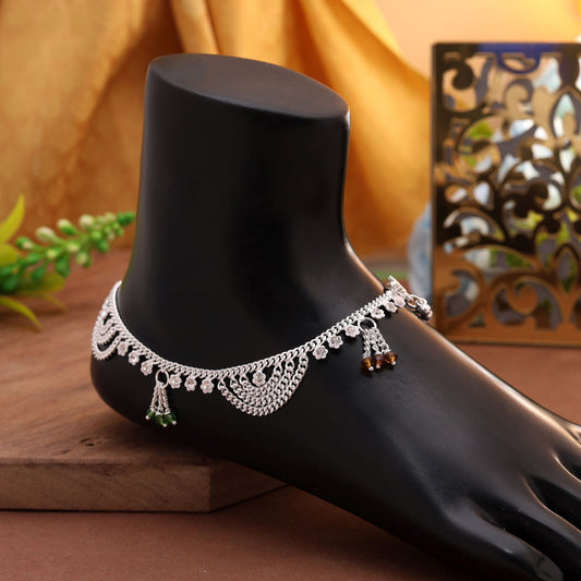 Multi Color Anklet Designed For Vibrant Festive Fashion And Cultural Occasions
