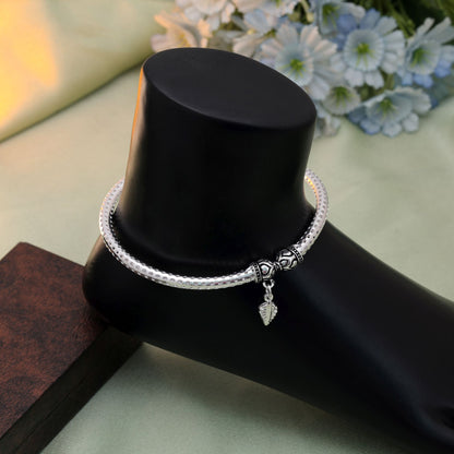 Elegant Silver Color Oxidised Anklet For Women Fashion Looks