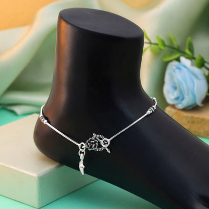 Gorgeous Multi Color Oxidised Anklet For Ethnic Celebration Wear