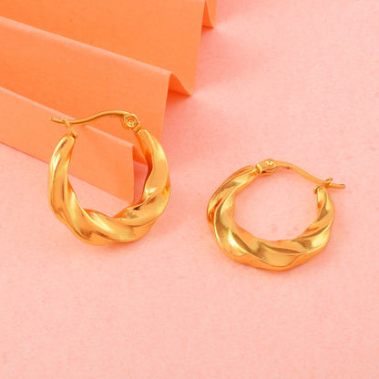 Elegant Gold Color Anti Tarnish Earrings Designed for Weddings, Parties, and Traditional Outfits
