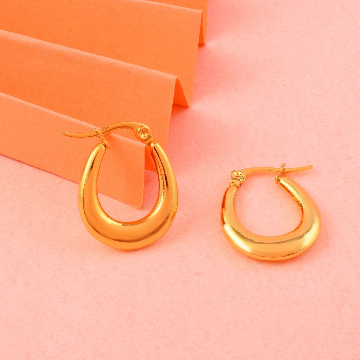 Gorgeous Gold Color Anti Tarnish Earrings Crafted with Premium Handmade Jewelry Finishing Touch