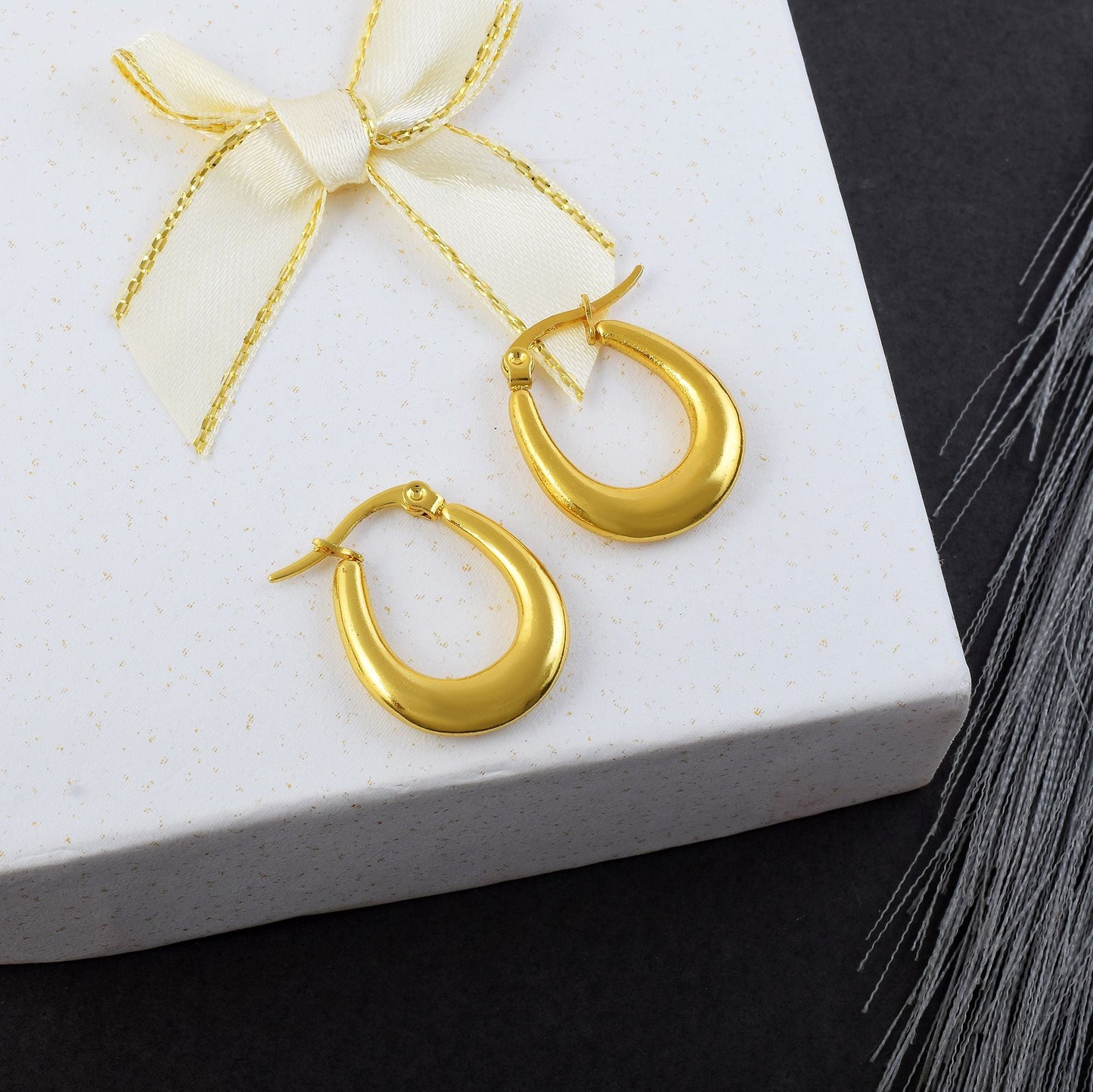 Gorgeous Gold Color Anti Tarnish Earrings Crafted with Premium Handmade Jewelry Finishing Touch