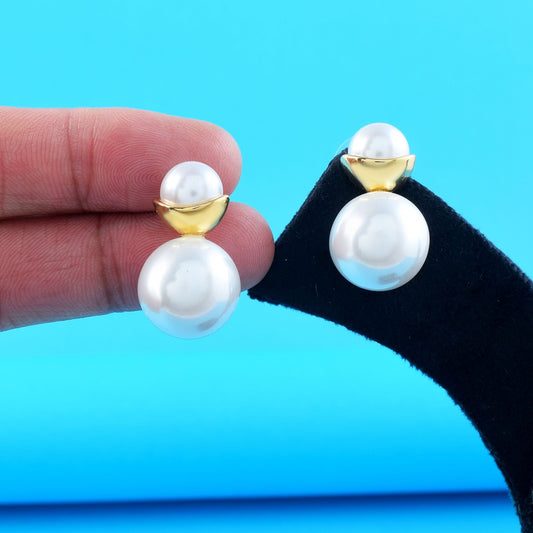 Graceful Gold Color Anti Tarnish Earrings Crafted for Brides, Weddings, and Festive Celebrations