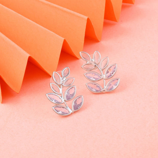 Elegant Silver Color Anti Tarnish Earrings Crafted with Traditional Detailing for Ethnic Outfits