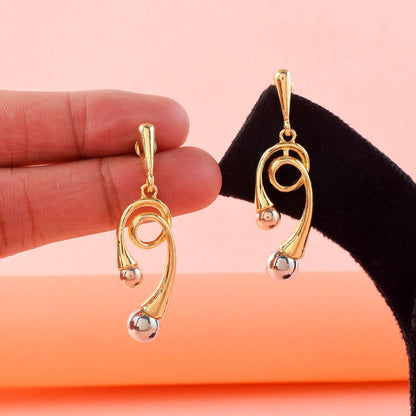 Royal Gold Color Anti Tarnish Earrings Perfect for Engagements, Weddings, and Traditional Functions