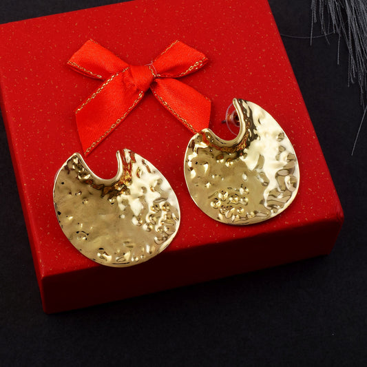Stylish Gold Color Anti Tarnish Earrings Designed for Festivals, Parties, and Bridal Jewelry Styling