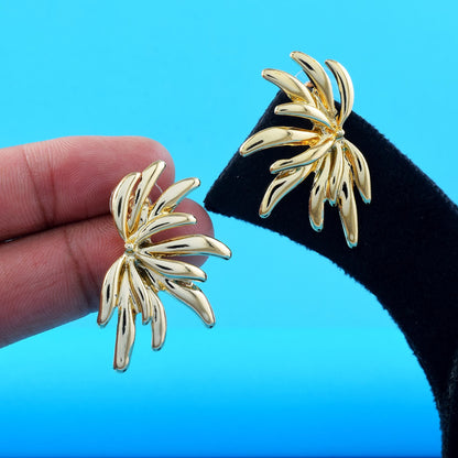 Exclusive Gold Color Anti Tarnish Earrings Designed for Women’s Bridal and Festival Jewelry Styling