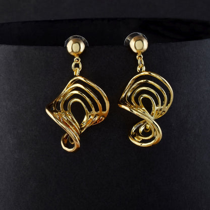 Gorgeous Gold Color Anti Tarnish Earrings Crafted Jewelry Finishing Touch
