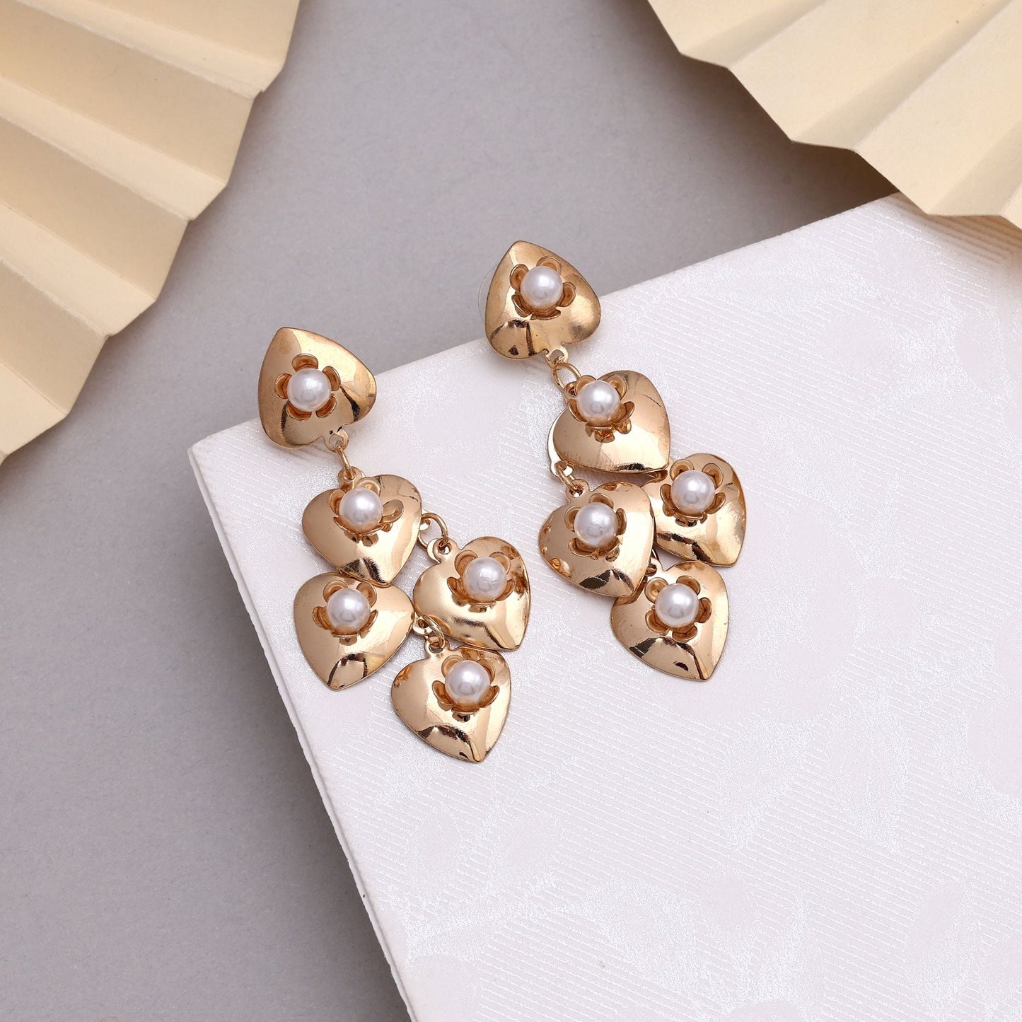 Elegant Gold Color Anti Tarnish Earrings With Durable Coating For Long-Lasting Use