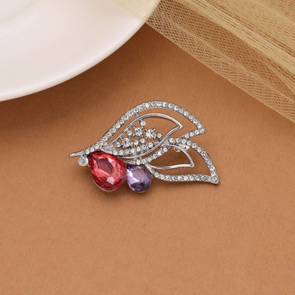 Multi Color Leaf Design Brooch Featuring Vibrant Decorative Style for Modern Fashion Lovers
