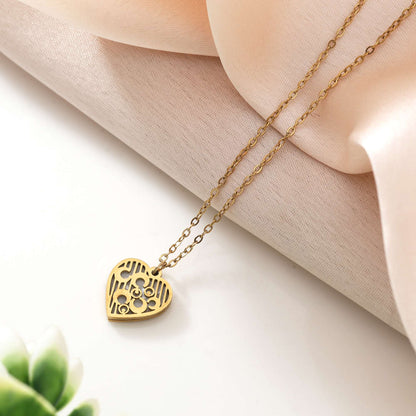 Stylish Gold Color Stainless Steel 18K Gold Plated Anti Tarnish Necklace Ideal For Daily Wear