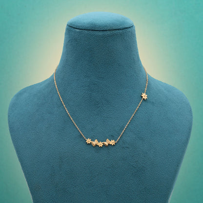 Gold Color Stainless Steel Anti Tarnish Necklace Inspired By Timeless Classic Jewelry Trends