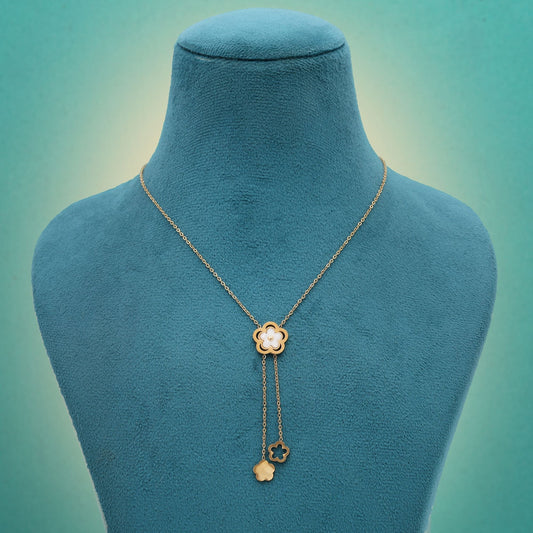 Gold Color Stainless Steel Anti Tarnish Necklace Crafted For Modern Minimalist Fashion Trends